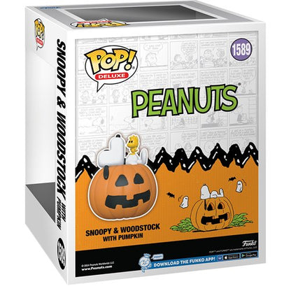 It's the Great Pumpkin Charlie Brown Snoopy & Woodstock with Pumpkin Deluxe Funko Pop! Vinyl Figure #1589
Peanuts Funko Vinyl Figures
Item Number: FU81367WNK1