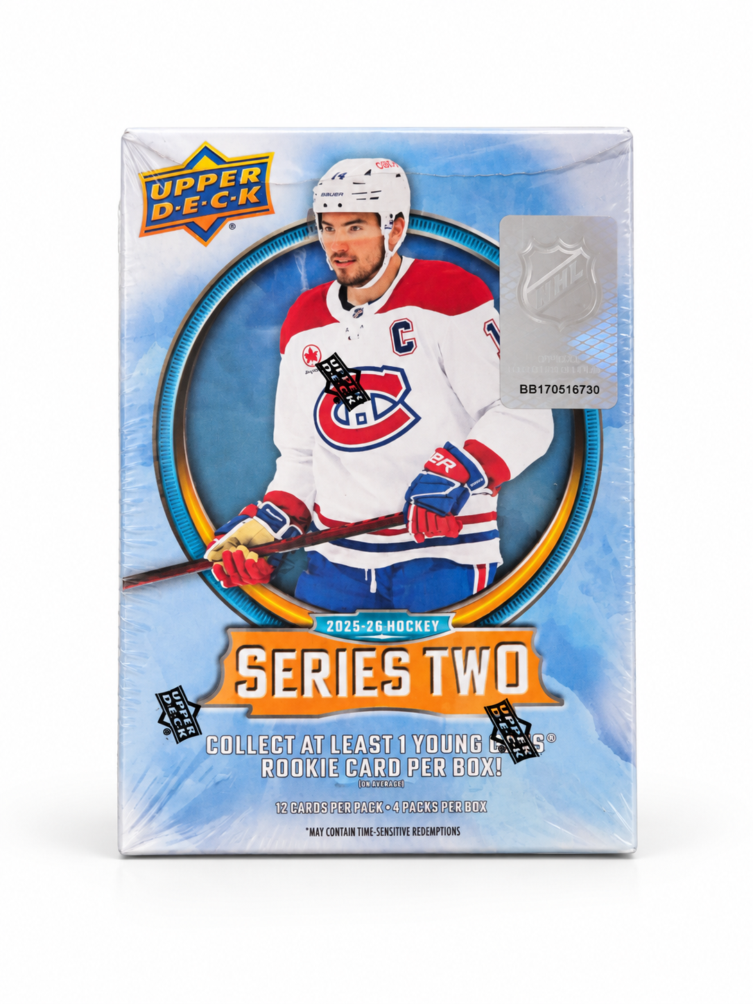 2025-26 Upper Deck Series Two NHL Hockey Blaster Box – 4 Pack