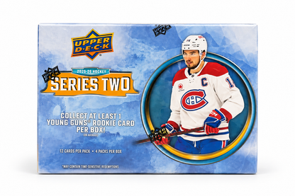 2025-26 Upper Deck Series Two NHL Hockey Blaster Box – 4 Pack