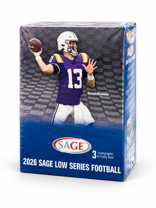 2026 SAGE Low Series Football Blaster Box – 3 Autograph