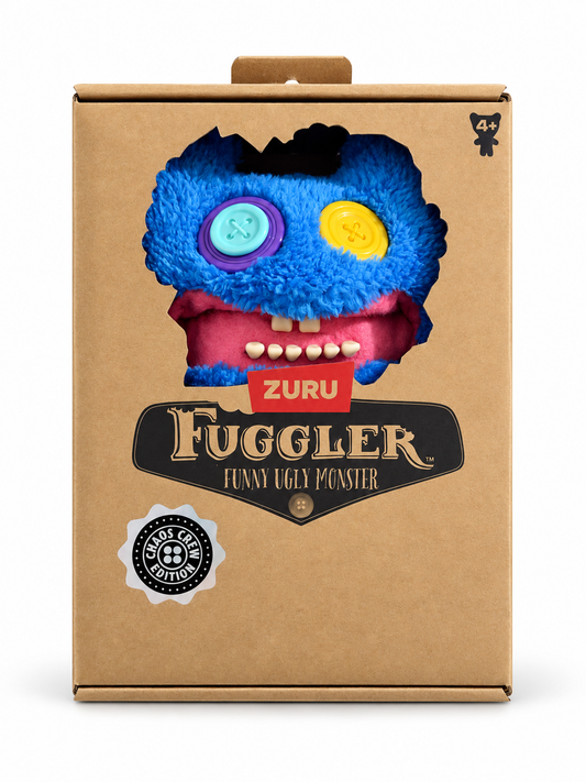 ZURU Fuggler Chaos Crew Stinkface Blue Plush, 9-Inc