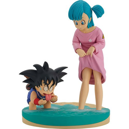 Dragon Ball Son Goku and Bulma Dragon History Revible Moment Ichibansho Statue. Dragon Ball Ichibansho Statues and Busts. Item Number: BLFBAS66978a