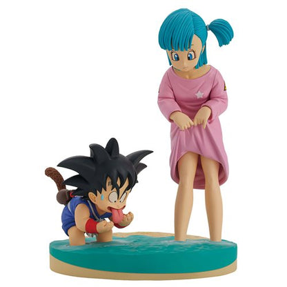 Dragon Ball Son Goku and Bulma Dragon History Revible Moment Ichibansho Statue. Dragon Ball Ichibansho Statues and Busts. Item Number: BLFBAS66978a