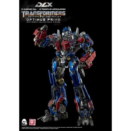 Transformers: Revenge of the Fallen Optimus Prime DLX Action Figure
Transformers Threezero Action Figures. Item Number: TH3Z0163a
