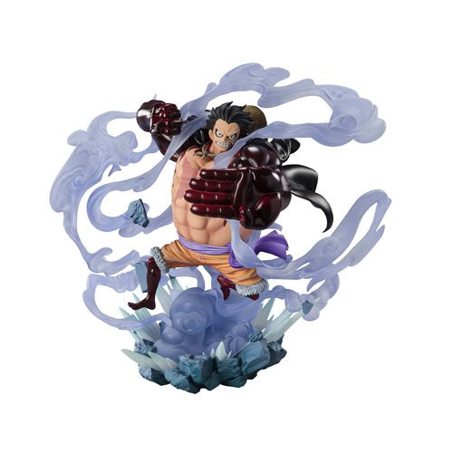 One Piece Monkey D. Luffy GEAR4 Battle of Monsters on Onigashima FiguartsZERO Statue. One Piece Bandai Tamashii Nations Statues and Busts. BLFBAS63903a