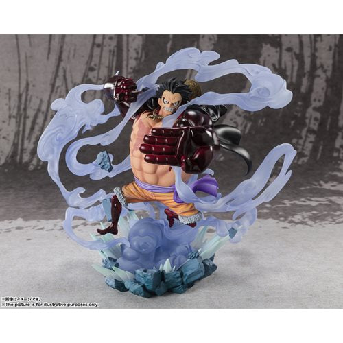 One Piece Monkey D. Luffy GEAR4 Battle of Monsters on Onigashima FiguartsZERO Statue. One Piece Bandai Tamashii Nations Statues and Busts. BLFBAS63903a