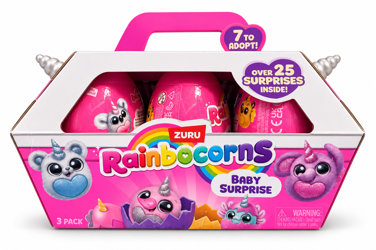 ZURU Rainbocorns Eggzania BABY Mania! Mystery Egg Plush 6-Pack