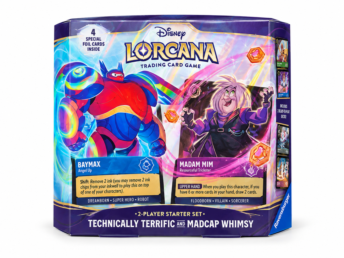 Disney Lorcana: Hyperia City 2-Player Starter Set – Technically Terrific & Madcap Whimsy