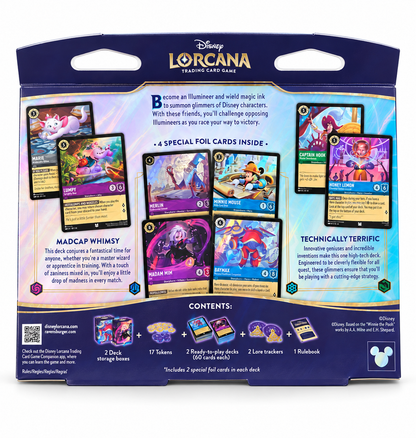 Disney Lorcana: Hyperia City 2-Player Starter Set – Technically Terrific & Madcap Whimsy
