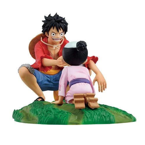 One Piece Monkey D. Luffy and Momonosuke TBA Ichibansho Statue
One Piece Ichibansho Statues and Busts. Item Number: BLFBAS65940a