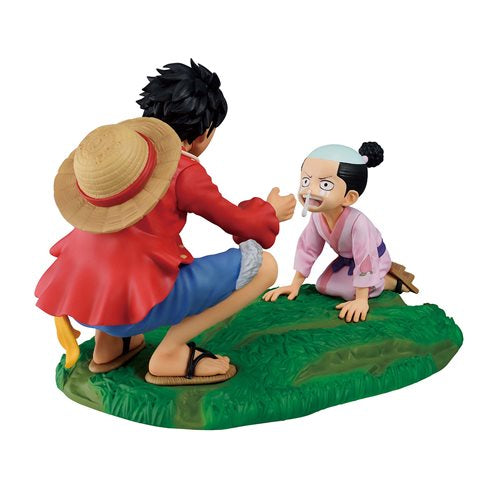 One Piece Monkey D. Luffy and Momonosuke TBA Ichibansho Statue
One Piece Ichibansho Statues and Busts. Item Number: BLFBAS65940a