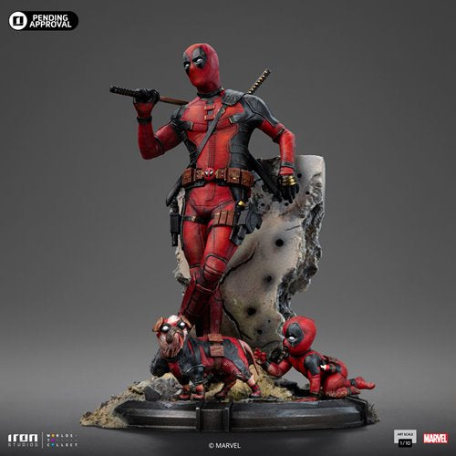 Deadpool & Wolverine Deadpool 1:10 Art Scale Limited Edition Statue
Deadpool Iron Studios Statues and Busts. Item Number: RN56302a