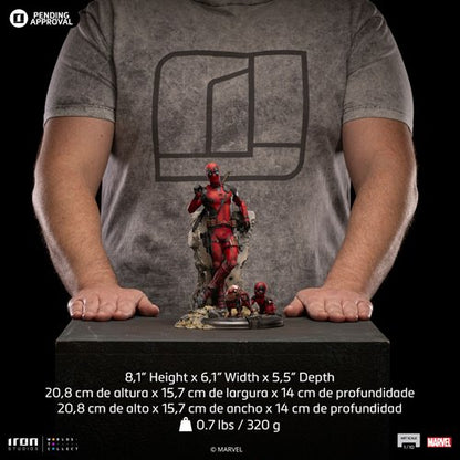 Deadpool & Wolverine Deadpool 1:10 Art Scale Limited Edition Statue
Deadpool Iron Studios Statues and Busts. Item Number: RN56302a