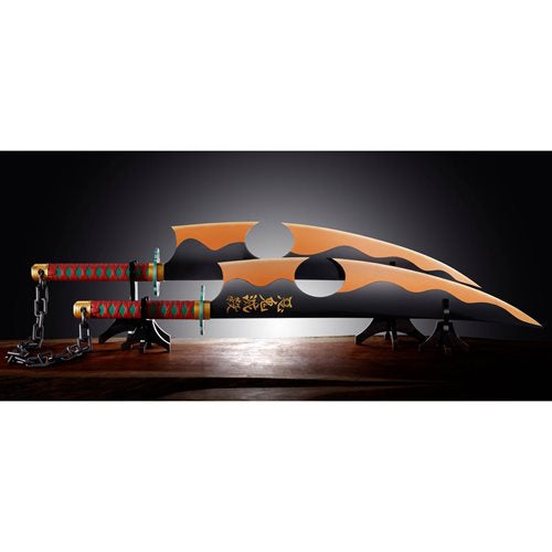 Demon Slayer: Kimetsu no Yaiba Nichirin Sword Tengen Uzui Proplica Prop Replica
Demon Slayer Bandai Tamashii Nations Prop Replicas. Item Number: BLFBAS63883a