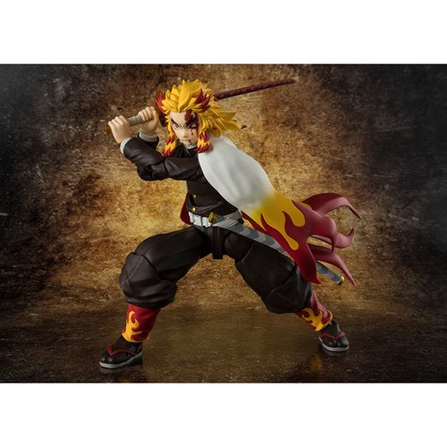 Demon Slayer: Kimetsu No Yaiba Kyojuro Rengoku S.H.Figuarts Action Figure
Demon Slayer Bandai Tamashii Nations Action Figures. Item Number: BLFBAS67359a
