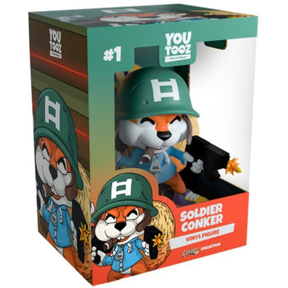 Conker's Bad Fur Day Collection Soldier Conker Vinyl Figure #1
Conker Youtooz Vinyl Figures and Banks. Item Number: YT59191