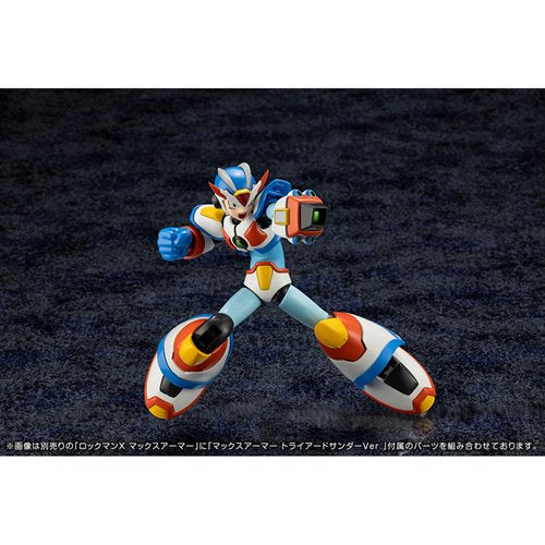 Mega Man X3 Max Armor Triad Thunder Version 1:12 Scale Model Kit
Mega Man Kotobukiya Model Kits. Item Number: KTKP654