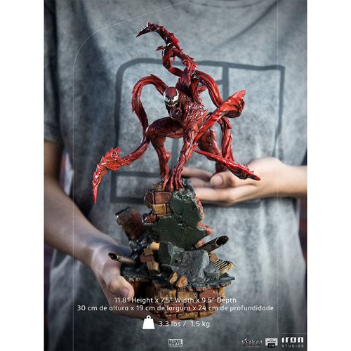 Venom: Let There Be Carnage Carnage BDS Art 1:10 Scale Statue
Venom Iron Studios Statues and Busts. Item Number: DC12865