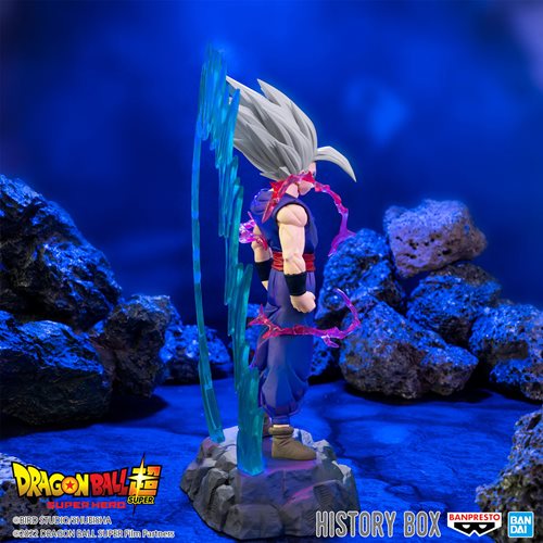 Dragon Ball Super: Super Hero Son Gohan Beast History Box Vol. 8 Statue
Dragon Ball Banpresto Statues and Busts. Item Number: SAN88503