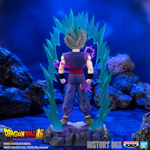 Dragon Ball Super: Super Hero Son Gohan Beast History Box Vol. 8 Statue
Dragon Ball Banpresto Statues and Busts. Item Number: SAN88503