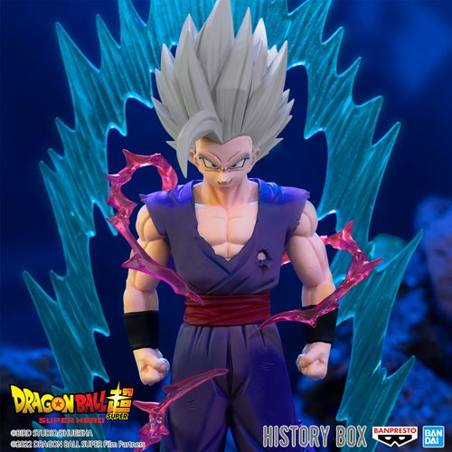 Dragon Ball Super: Super Hero Son Gohan Beast History Box Vol. 8 Statue
Dragon Ball Banpresto Statues and Busts. Item Number: SAN88503