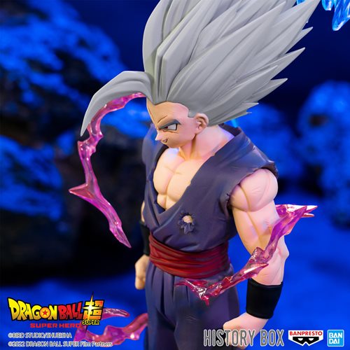 Dragon Ball Super: Super Hero Son Gohan Beast History Box Vol. 8 Statue
Dragon Ball Banpresto Statues and Busts. Item Number: SAN88503