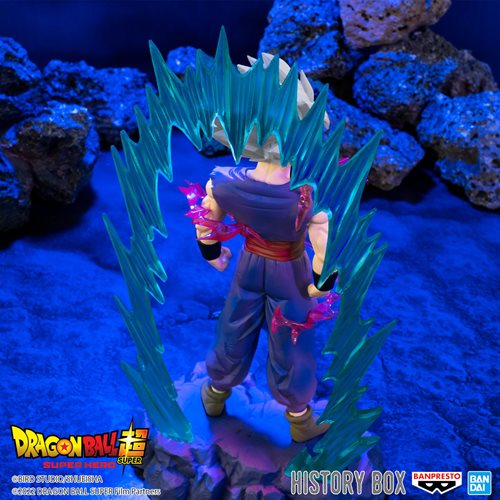 Dragon Ball Super: Super Hero Son Gohan Beast History Box Vol. 8 Statue
Dragon Ball Banpresto Statues and Busts. Item Number: SAN88503