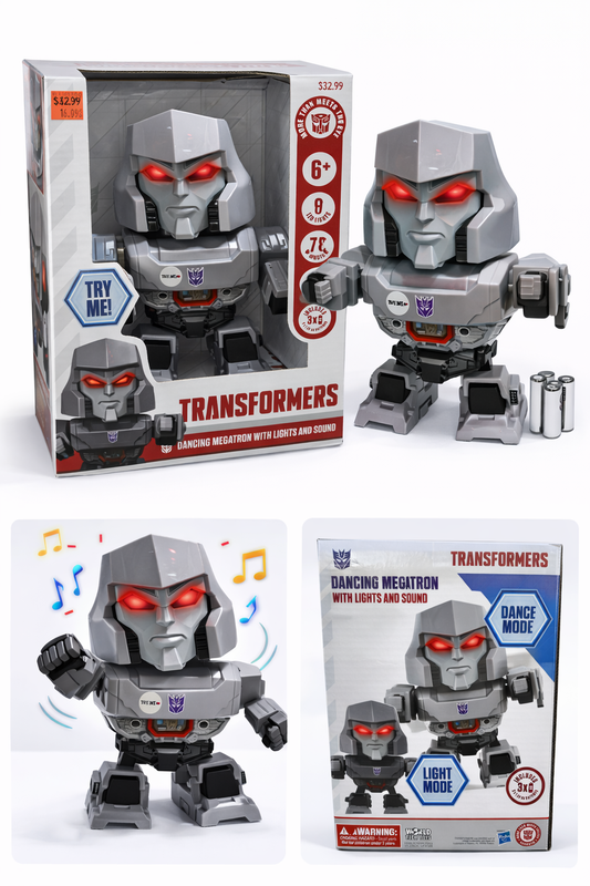 Transformers Dancing Megatron Toy with Lights, Music & Dance Mode (6+)