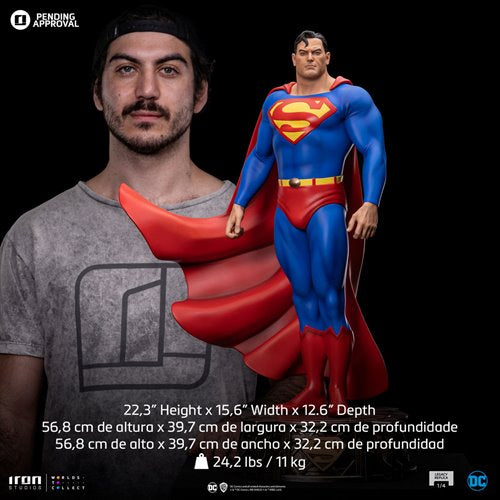 Superman DC Comics Trinity Legacy Replica 1:4 Scale Limited Edition Statue
Superman Iron Studios Statues and Busts
Item Number: RN56289