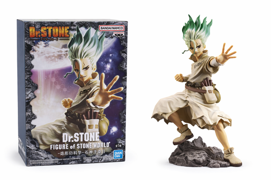 Dr. Stone Senku Ishigami Figure of Stone World Banpresto Bandai Namco