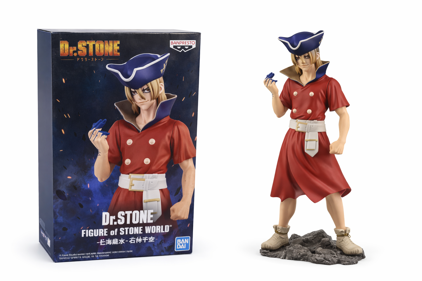 Dr. STONE Ryusui Nanami Figure of Stone World – Banpresto Bandai Spirits Anime Statue