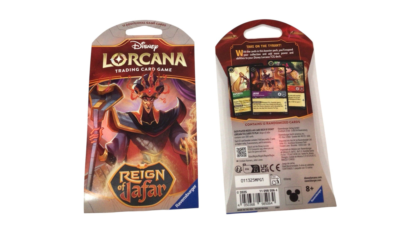 Disney Lorcana TCG – Reign of Jafar Booster Pack (12 Cards) | Ravensburger