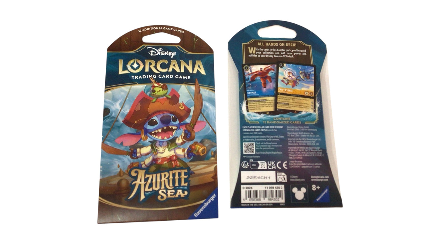 Disney Lorcana TCG – Azurite Sea Booster Pack (12 Cards) | Ravensburger