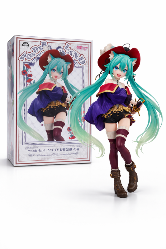Vocaloid Hatsune Miku (Puss in Boots) Wonderland Figure (Reissue)