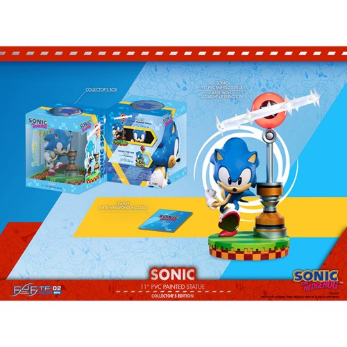 Sonic the Hedgehog Light-Up Sonic Collector's Edition 11-Inch Statue
Sonic the Hedgehog First 4 Figures Statues and Busts
Item Number: DH3011302WNK