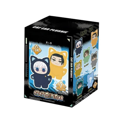Jujutsu Kaisen Cat Ear Plush Blind Box Series 1 – Random Anime Mini Plush (Single Box)