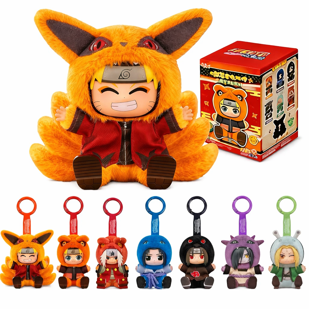 Naruto Cute Beast Party V2 Blind Box Plush Hanger – Anime Mystery Box Series 2 (Single Box)