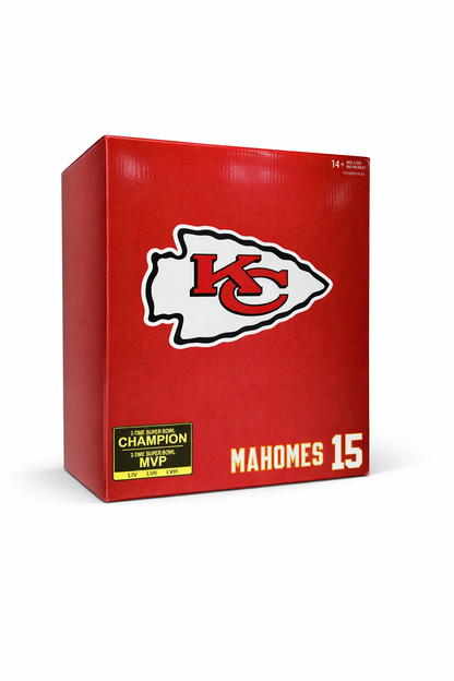 NFL Patrick Mahomes Kansas City Chiefs 1:6 Scale Resin Statue
NFL McFarlane Toys Statues and Busts
Item Number: MF10409WNK
