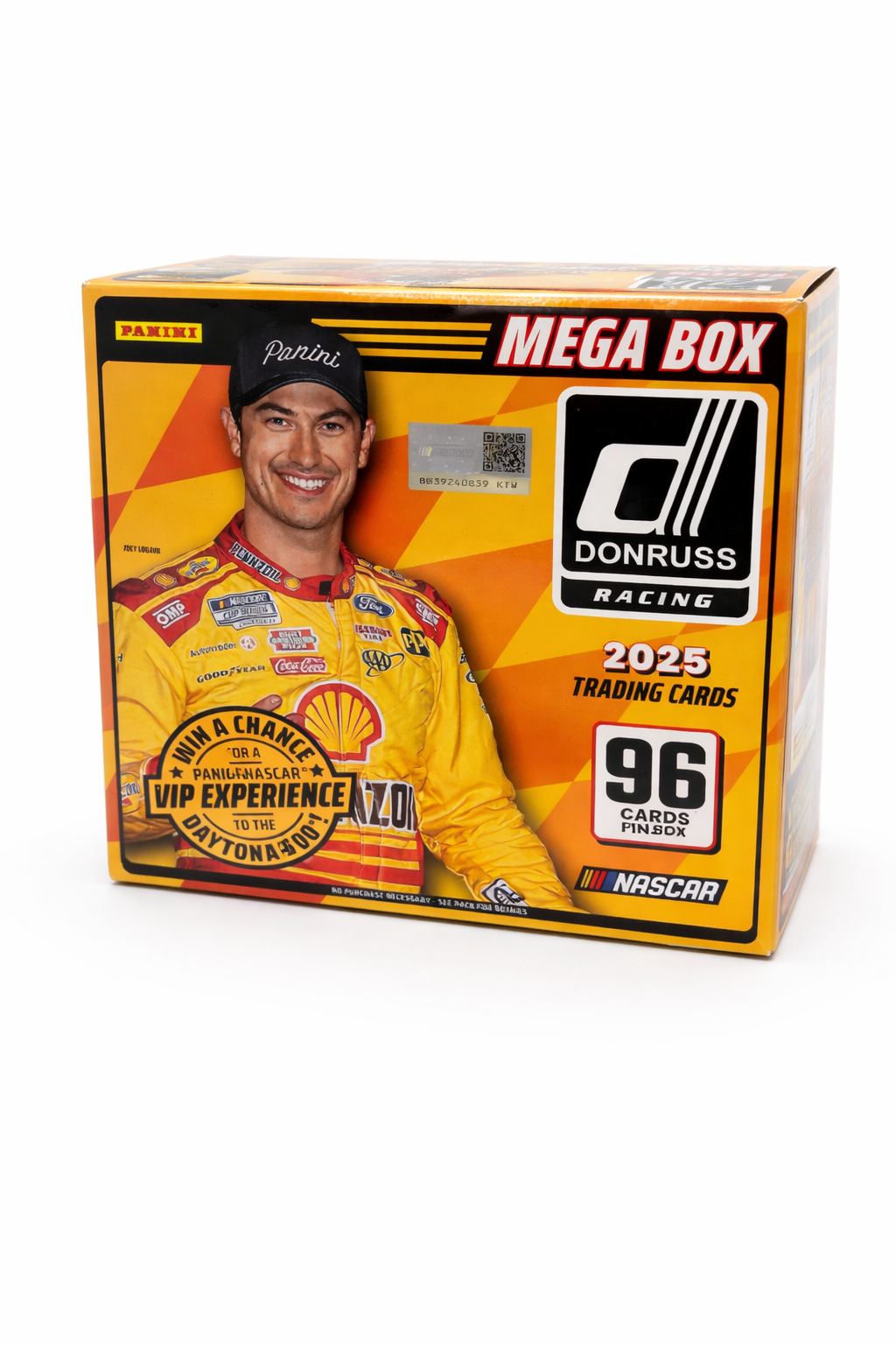 2025 Panini Donruss Racing NASCAR Mega Box – 96 Cards – Look for Autographs & Inserts – Factory Sealed
