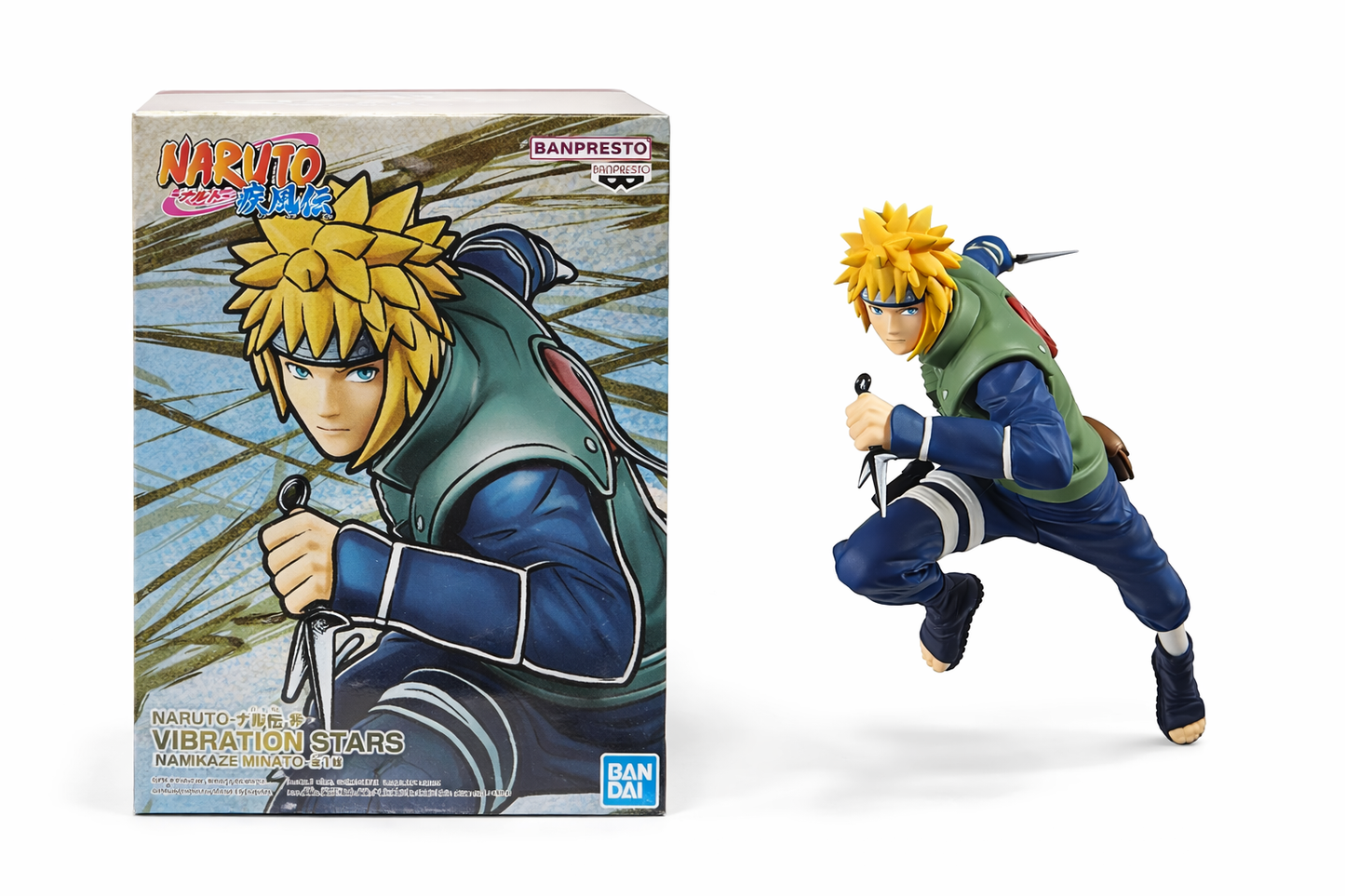 Naruto Shippuden Vibration Stars Minato Namikaze Figure – Banpresto Bandai Anime Collectible
