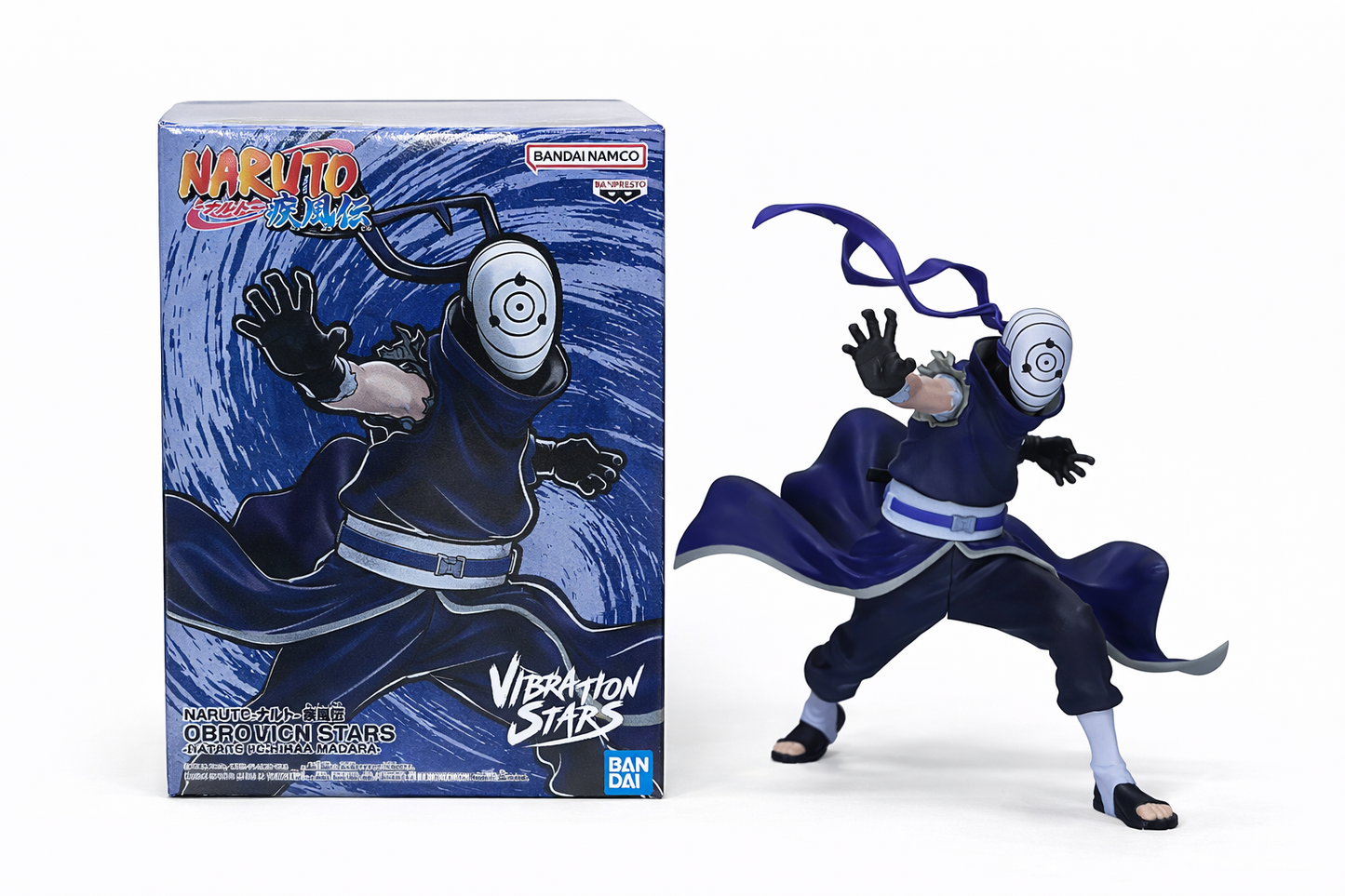 Naruto Shippuden Vibration Stars Obito Uchiha (Masked Tobi) Figure – Banpresto Bandai Anime Collectible