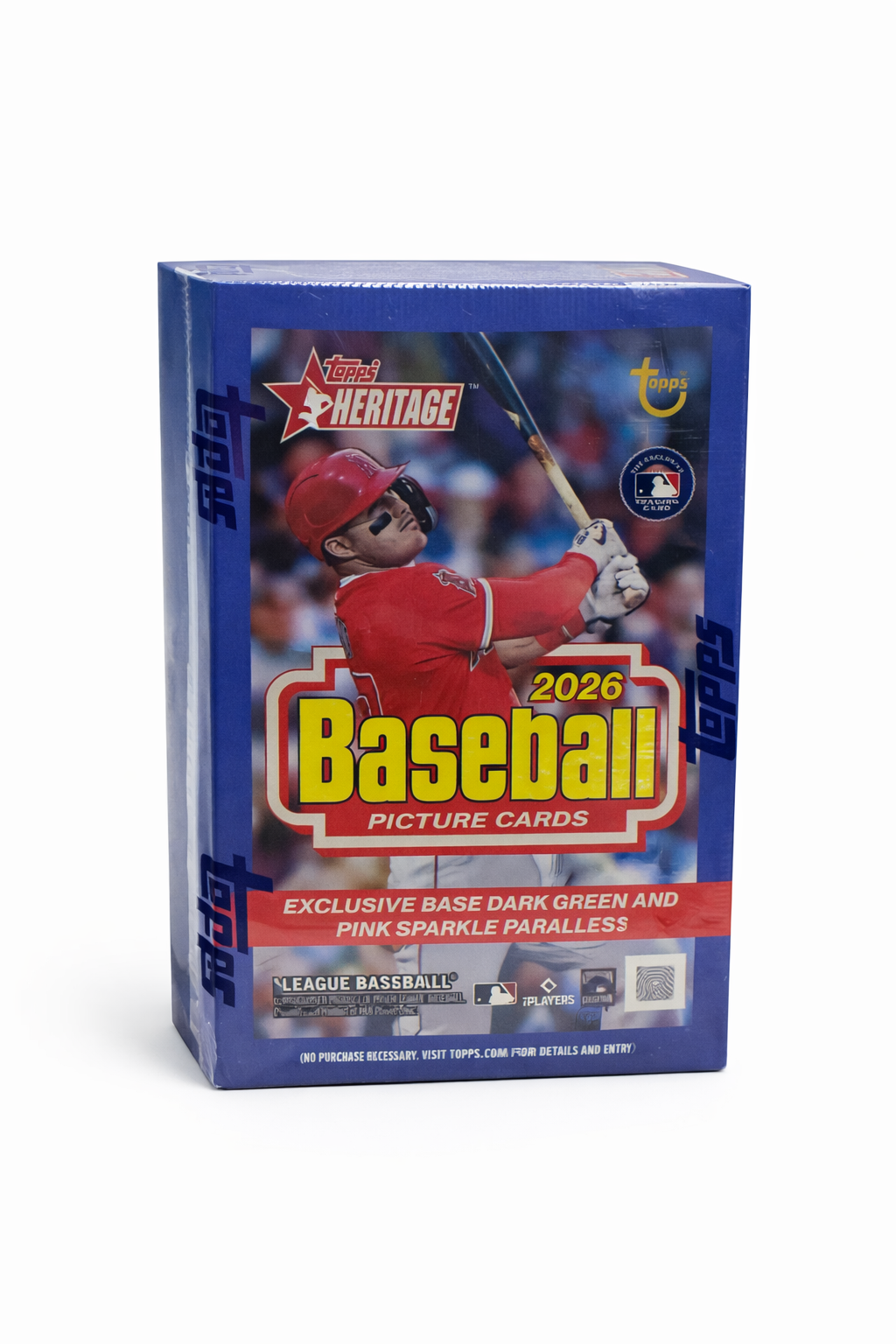 2026 Topps Heritage Baseball Blaster Box – 8 Packs (64 Cards Total) MLB Trading Cards