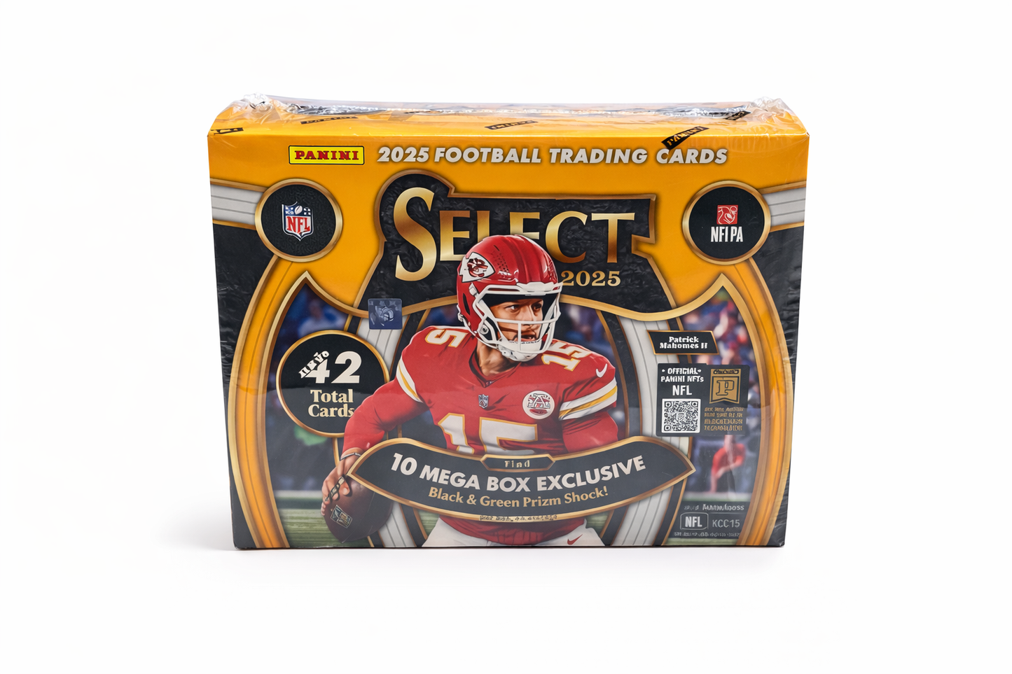 2025 Panini Select Football Mega Box – NFL Trading Cards | 42 Cards Sealed | Mahomes