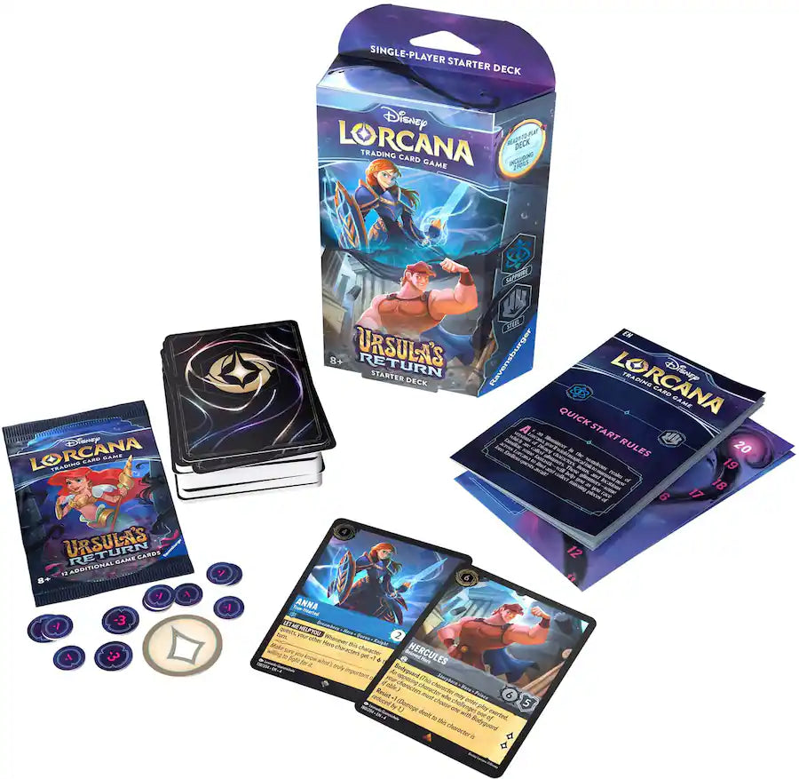 Disney Lorcana Ursula’s Return Starter Deck | Trading Card Game Ready-to-Play Deck