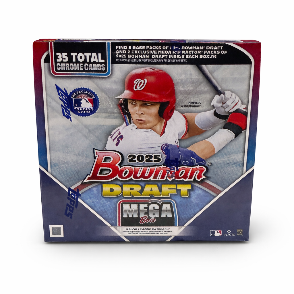 2025 Bowman Draft Mega Box MLB Trading Cards Chrome Packs Exclusive Mega Box Baseball Cards