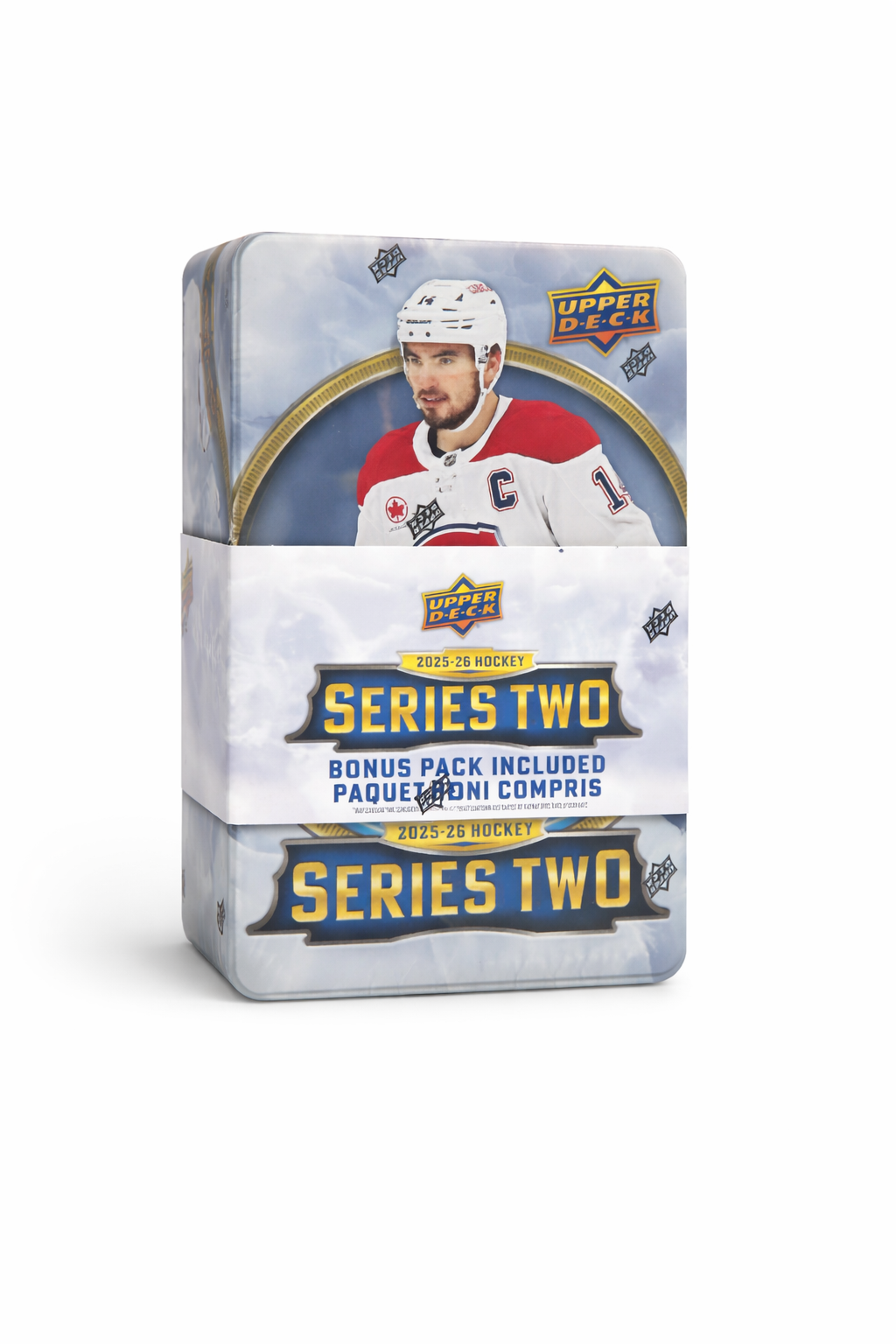 2025-26 Upper Deck Series Two Hockey Tin Box (Bonus Pack Included)