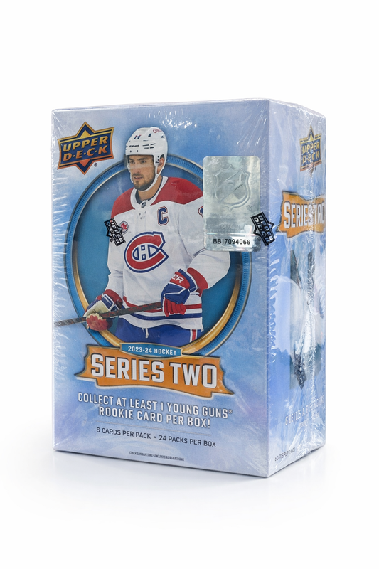 Upper Deck 2023-24 Series 2 Hockey Blaster Box | NHL Trading Cards Sealed Box (Young Guns Rookie)