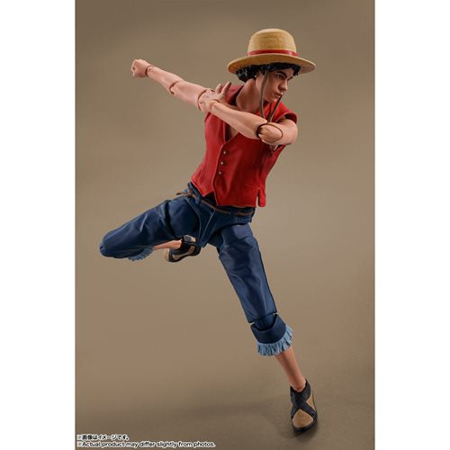 One Piece Netflix Series Monkey D. Luffy S.H. Figuarts Action Figure
Bandai Tamashii Nations One Piece Action Figures
Item Number: BLFBAS65767WNK