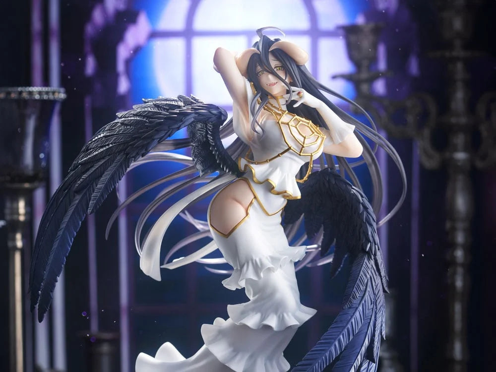 Overlord Albedo Pure White Devil Ver Figure Taito T-Most 11.4” Anime Statue Authentic