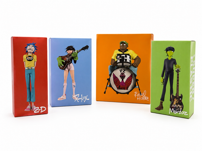 Gorillaz x Superplastic Song Machine Full Band Figure Set – 2D, Noodle, Russel & Murdoc Vinyl Collectibles